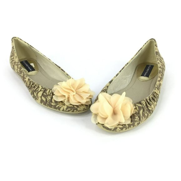 Ilse Jacobsen Hornbaek Canvas Printed Ballet Flats Size 37 US 7 Chiffon Flowers - Picture 3 of 11